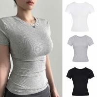 ราคา Babytee เสื้อคอกลมเข้ารูปผู้หญิงเข้ารูป 3 สี (28004654439)