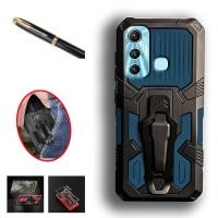 ราคา Infinix Hot 11 X662 X662B X689F Heavy Duty ทหารเกรดหัวเข็มขัด Hard Protection Shock Proof Grip ทนทาน Dual Layer เคสโทรศัพท์ฝาหลัง (49959033402)