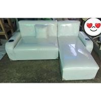 ราคา โซฟาตัวแอลเข้ามุม พร้อมที่วางแก้ว2ข้าง ขนาดกว้าง1.90เมตร*ยาว1.40เมตร ส่งฟรีกรุงเทพปริมณฑล (22100979178)
