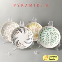 ราคา PIRAMID I FLOWER LEAF จาน 8 นิ้วเซรามิค I 20 ซม.I จานแฮมเปอร์เซรามิก I จานพอร์ซเลน (41429115069)