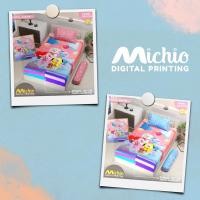 ราคา Michio ผ้าคลุมเตียงขนาด 120x200 สูง 30 ซม. Amazing Sea Animal Musical Spiderman Pooh Farm Blue Show Doraemon Winter Motif (43921261556)