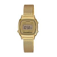 ราคา Casio Standard Digital นาฬิกาข้อมือผู้หญิง สายสแตนเลส รุ่น LA670,LA670WEMY,LA670WEMY-9,LA670WEMY-9DF (CMG) - สีทอง (1163876796)
