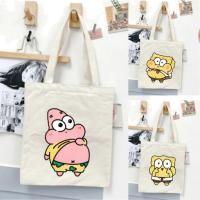 ราคา [Premium] Cute Chibi Spongebob Tote Bag Spongebob Patrick School College Handbag (47257716923)