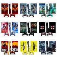 ราคา สติกเกอร์ผิวใช้งานร่วมกับ Sony Playstation 5 Slim Disc & Digital Edition ไวนิล Decal เกมรูปแบบชุดฟิล์มป้องกันสําหรับ PS5 Slim คอนโซลและ 2 ชิ้น Controller (26216397386)