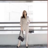 ราคา ชุดจั้มสูท เนื้อผ้าฝ้ายผสมลินิน ขา 5 ส่วน (4433578216)