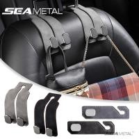 ราคา SEAMETAL ตะขอเก็บของเบาะรถยนต์ Suede Seat Headrest Hanging Hook Universal Car Hook Holder Storage Organizer (41415945178)