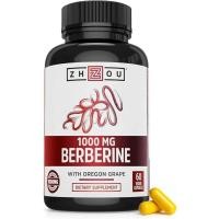 ราคา Zhou Berberine with Oregon Grape - Berberine plement for Women & Men, Gut Health, ฟังก์ชั่น Metabolec, Berberine 1000mg Per Capsule - 60 แคปซูลมังสวิรัติ (แพ็ค 1) (29344547564)