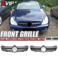 ราคา XVIP Chrome Black Diamonds Style Front Bumper Grille For Mercedes Benz CLS-Class W219 CLS350 CLS500 (55052326126)