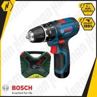 ราคา Bosch สว่านกระแทกไร้สาย Li-on 12V. บ๊อช รุ่น GSB12-2-LI *clearance*+ BOSCH ชุดดอกสว่านและดอกไขควง X-Line ( 60 ชิ้น) (1018533760)