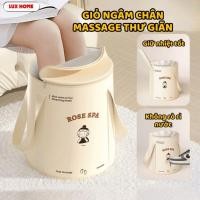 ราคา ROSE SPA อ่างแช่เท้าเก็บความร้อนแบบพับได้,กระเป๋าแช่เท้าผ้ากันน้ําสําหรับนวดผ่อนคลาย (55951098360)