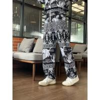 ราคา กางเกงจังหวัดบุรีรัมย์ กางเกงนกกระเรียน Free size ผ้าสปันเรยอน นิ่ม พริ้ว สินค้าผลิตชุมชนOTOP (27100673765)