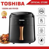 ราคา หม้อทอดลม Toshiba 8L 1500W 360° Rapid Air Fry Non-Stick Low Oil Jimat Elektrik Seang Cuci รับประกัน 1 ปี (54010477993)