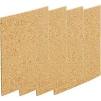 ราคา แผ่นไม้ก๊อก 4 ชิ้น 4"x 4" สําหรับที่รองแก้ว DIY, แผ่นไม้ก๊อกสี่เหลี่ยมกระเบื้อง (41679361625)