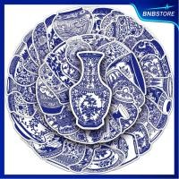ราคา ส่งจากไทย 50ชิ้น สติกเกอร์ แจกันเครื่องปั้นดินเผา ลายคราม เซรามิก Blue and white pottery Sticker พร้อมส่ง (29259335645)