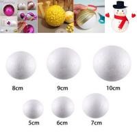 ราคา [ในสต็อก] ปาร์ตี้10ชิ้นแข็งโฟมบอลลูกโพลีสไตรีนรอบต้นไม้สีขาว50มิลลิเมตร-100มิลลิเมตร (24284413596)