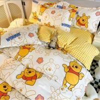 ราคา ผ้าปู/ชุดผ้าปู/ผ้านวม ลายหมีพูห์ ขนาด 3.5|5|6 ฟุต ซักแล้วสีไม่ตกใยไม่กอง มีเก็บปลายทาง พร้อมส่ง (24383524340)