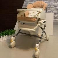 ราคา เก้าอี้ไฮแชร์ ยี่ห้อ Aprica รุ่น Piatta สีครีมลายจุด (4815619100)