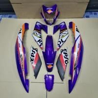 ราคา ชุดสี sonic แฟริ่ง โซนิค honda ชุด 9 ชิ้น สีม่าง พร้อมติดตั้งสติ๊กเกอร์ (19503284739)