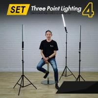ราคา ชุดไฟไลฟ์สด ไฟสตูดิโอ Set #4 Three Point Lighting (4059181817)