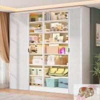 ราคา ตู้หนังสือประตูบานเลื่อน ชั้นวางหนังสือ ชั้นวางของในบ้าน (25723280574)