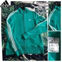 ราคา adidas sweatshirt women’s green เสื้อแขนยาว เสื้อคลุมออกกำลังกายผู้หญิง แบรนด์แท้ 100% มือสองนำเข้าจาก USA (22986557719)