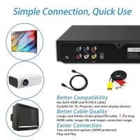 ราคา ⭐️โกดังในพื้นที่+COD⭐HDMI 1080P เครื่องเล่น DVD ความละเอียดสูง Home DVD Player กล่องสําหรับทีวีทุกภูมิภาคฟรี DVD/CD Disc Player เอาต์พุต AV พอร์ต MIC ในตัว (44480365733)