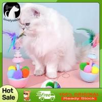 ราคา [COD]♘Wobbling ของเล่นแมว Interactive Cat Teaser พร้อม Feathers Plush Balls Cat Enrichment ของเล่นสําหรับลูกแมวในร่มกระตุ้น Instinct (50058108265)