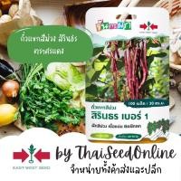 ราคา ตราศรแดง GGEW ถั่วแขกสีม่วง สิรินธร เบอร์1 100เมล็ด ตราศรแดง เมล็ดพันธุ์พระราชทาน จันกะผัก Bush Bean ถั่วแขก (19559370977)