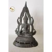 ราคา พระพุทธชินราช ชินราช​ หน้าตัก 3" ทำจากเนื้อทองเหลือง พิมพ์ลพบุรี ผิวกรุเก่า โบราณ (23575888322)