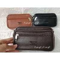 ราคา กระเป๋าหนังคาดเอว กระเป๋าหนังคาดเข็มขัด พร้อมส่ง (23046933217)
