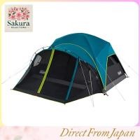 ราคา Coleman Carlsbad 4-Person Dark Room Dome Camp Tent Screen Room E-Port Side Window WeatherTec System Teal Blue/Black (53153418115)