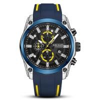 ราคา Megir megir นาฬิกาผู้ชาย Multi-Function Chronograph กีฬาซิลิโคนผู้ชายนาฬิกาสปอร์ตควอตซ์ (40024873762)