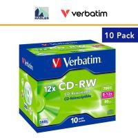 ราคา Verbatim CD-RW 700MB 12X 80min แผ่นรีเขียนได้ [10 ชิ้น] (53458545870)