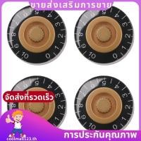 ราคา 4 ชิ้น Volume Tone Speed Control Knob สําหรับชิ้นส่วนกีตาร์ไฟฟ้าสไตล์ LP, โปร่งใส Golden .coolmall123th (51360408970)