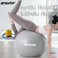 ราคา ANGTOP บอลโยคะ 55cm ลูกบอลโยคะใหญ่ ป้องกันระเบิดสีเทา บอลฟิตเนสผู้หญิง yoga ball มีที่ปั้มลม 75/65cm (43358453219)