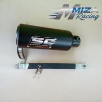 ราคา SC Project สีดํา Matte Exhaust Silencer Inlet 2 นิ้ว 50 มม (50808702279)