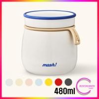 ราคา [Mosh] Keep Warm & Cold Latte Food Jar 480ml (7 สี) / Thermos & Insulated Bottle Double Wall Leakproof Food Storage กล่องข้าว (26015433728)
