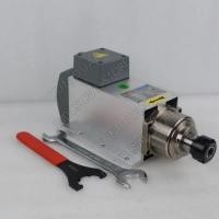 ราคา Fan Air Cooled 2.2KW ER25 220V 380V AC High Speed Spindle Motor for CNC aluminum Copper Soft metal (54453360244)