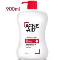 ราคา Acne-aid liquid 900 ml. สีแดง ทำความสะอาดผิวหน้า เป็นสิว หน้ามัน ใหม่ ของแท้ (57460267250)