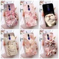 ราคา สําหรับ OPPO F11 (CPH1911/1911) / F11 Pro (CPH1969/1987) ใหม่ Elegant Floral Cat Painting Casing Soft Silicone TPU Phone Case (26244388587)