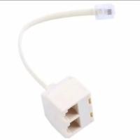 ราคา ช่องเสียบโทรศัพท์ 2-Prong (2 RJ11) + สายเคเบิล / สายแจ็คแยกสายโทรศัพท์ Fax (41178288157)