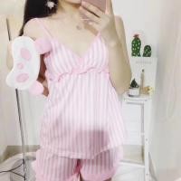 ราคา ชุดนอน สายเดี่ยว มีฟองน้ำ พร้อมผ้าปิดตา130฿ถูกที่สุด✨ (2265720324)