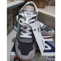 ราคา รองเท้าผ้าใบ FILA แท้ รุ่นแฟชั่นวินเทจ สีเขียวมิ้นท์-เทา พื้นยางนิ่ม ใส่สบาย (43380441127)