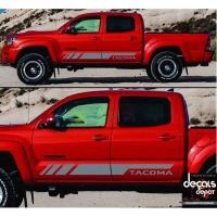 ราคา 2X Toyota TACOMA Sr5 Sport Off Road Limited TRD Pro ROCKER PANEL Decal Stripes (28555065177)