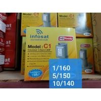 ราคา หัวรับสัญญาณ จานดาวเทียม 1ขั้ว C แบน อินโฟแซท สำหรับจานตะแกรง (4644129534)