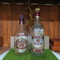 ราคา Chivas ขวดไวน์ต่างประเทศ 12 ปี 1000mL Made in Scotland สําหรับตกแต่งตู้ (ขวดเปล่า) (49104474819)