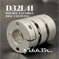ราคา D32 L41 Size 5,6,6.35x......mm คัปปลิ้งไดอะเฟรมคู่ / Coupling daiphragms / Double flexible disc coupling (57755391907)