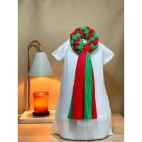 ราคา ชุดเซ็ตสังฆทาน กระเป๋า+มาลัย จากผ้าพลีท (HANDMADE) (49053508315)