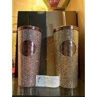 ราคา แก้ว Starbucks Champagne Bling Rhinestones Cold Cup (16oz.) (23185451077)