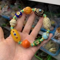 ราคา สไตล์ทิเบตเนปาลสไตล์ Gold-Painted ฝัง Multi-Treasure สร้อยข้อมือสร้อยข้อมือเพชร Star Moon Bodhi 108 ลูกปัดอุปกรณ์เสริม 5.22 (41131088718)